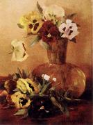 Pansies in a Glass Vase, Hirst, Claude Raguet